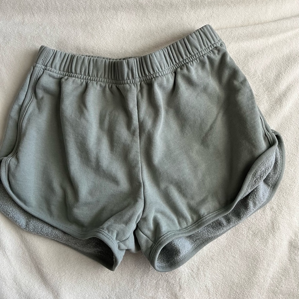 Brandy Melville teal cotton shorts